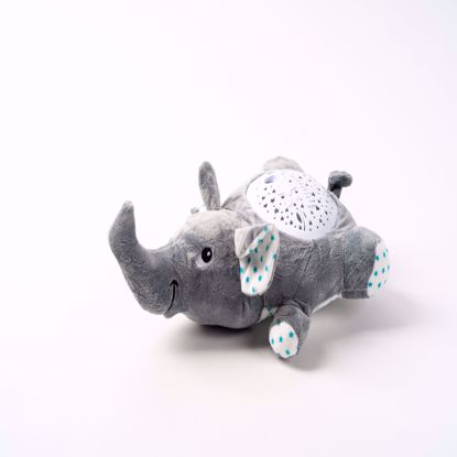 Picture of Stuffed Elephant with night light & projection 