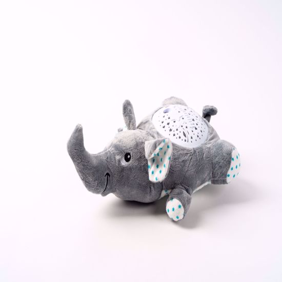 Picture of Stuffed Elephant with night light & projection 