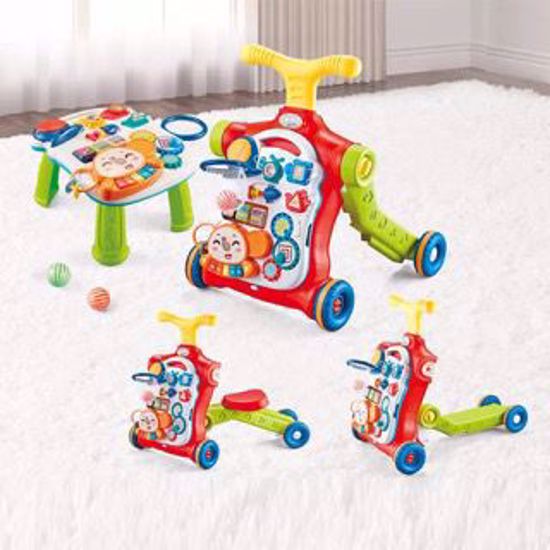 Picture of 4-in-1 Baby table, Baby walker, Tricycle and scooter